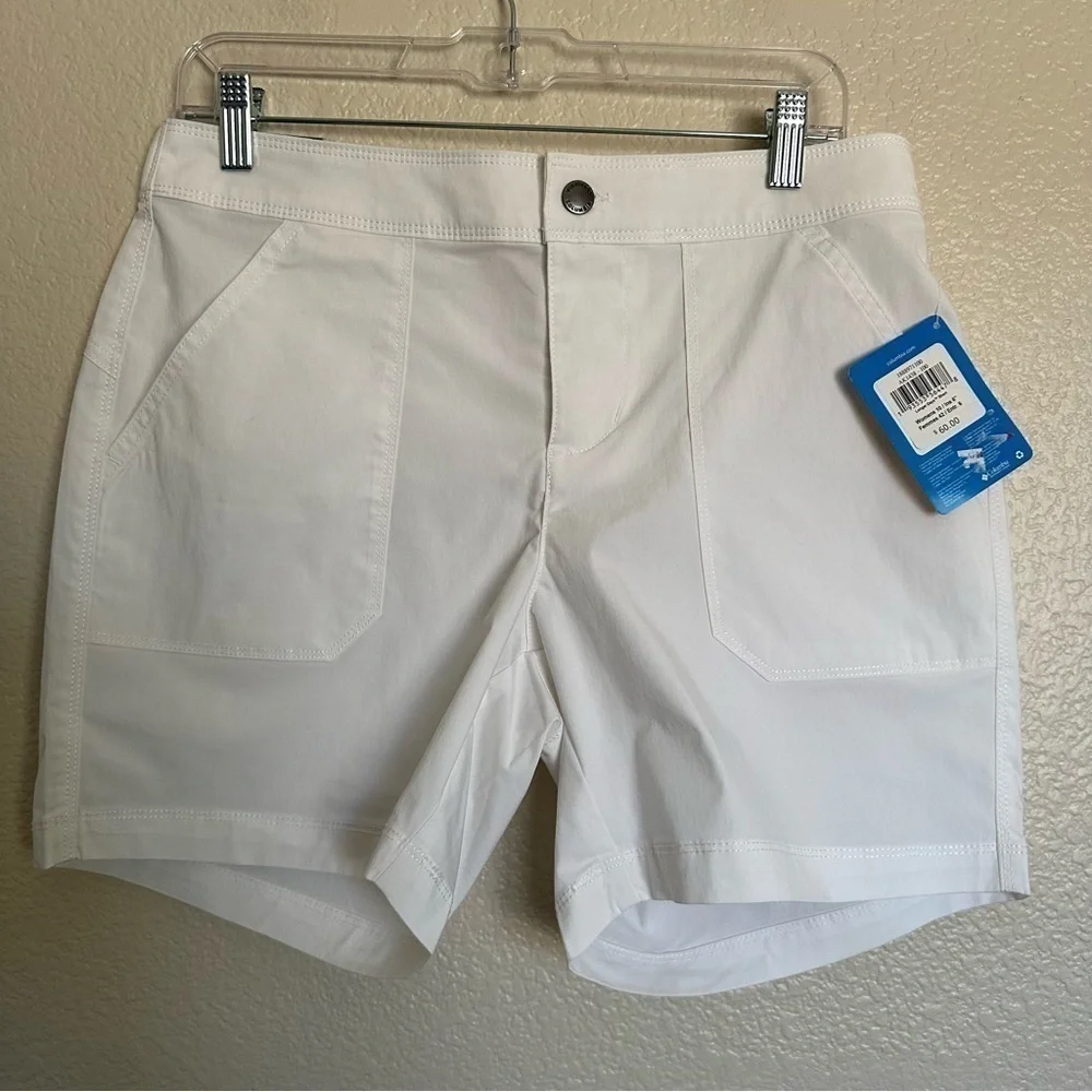 NWT Columbia Longer Days White 6” Shorts Size 10